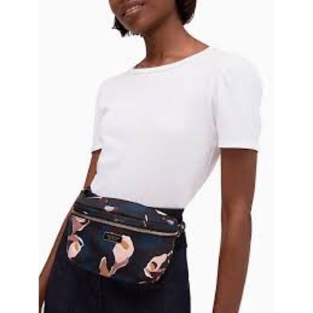 🎉HP🎉NWT Kate Spade Dawn “Paper Rose” Belt Bag - Picture 9 of 11